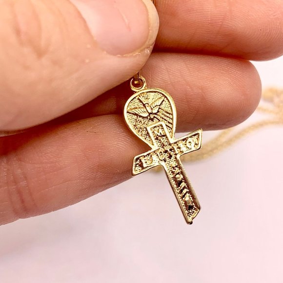 Other - 14K Yellow Gold filled Milgrain Religious Baptism
